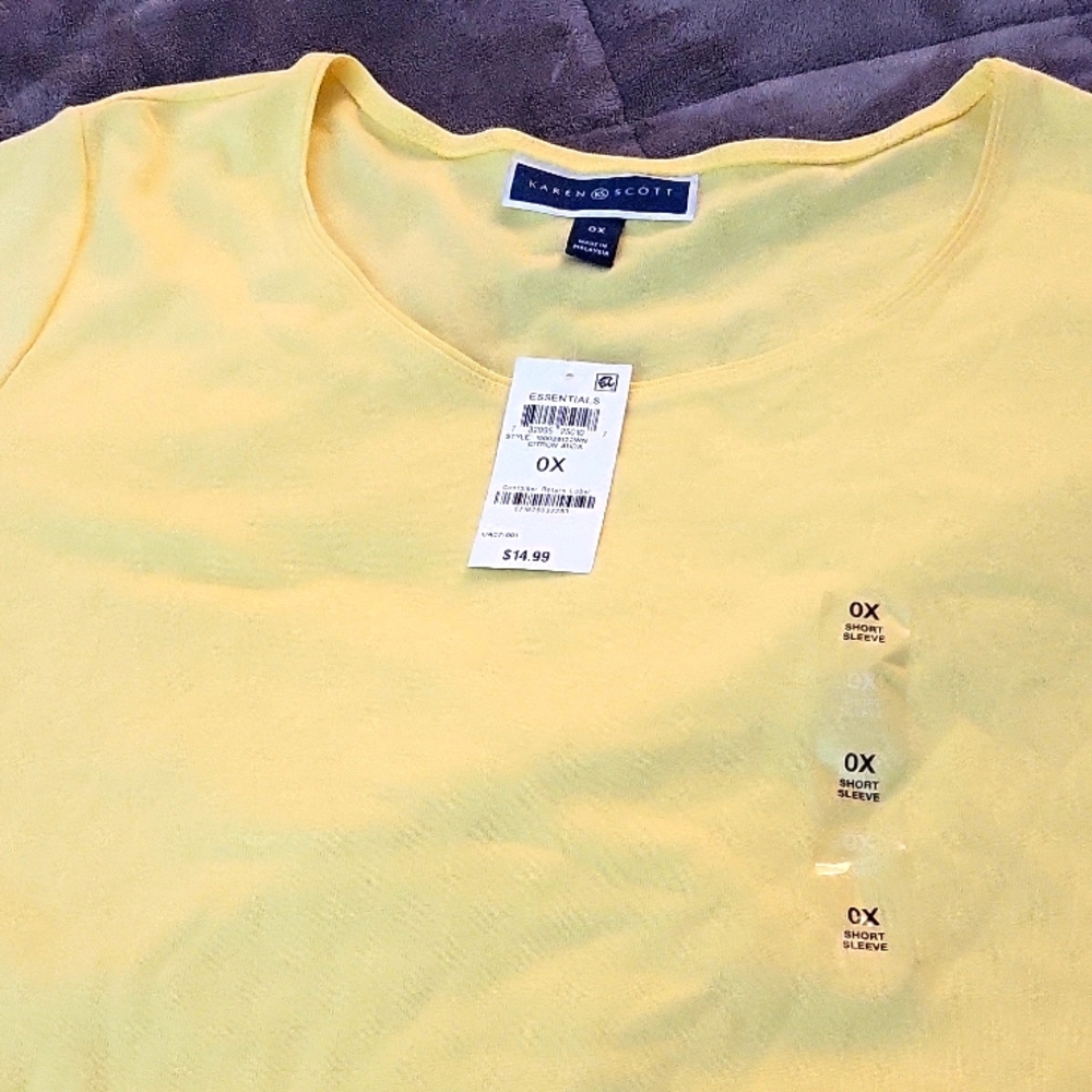 Karen Scott OX short sleeve top